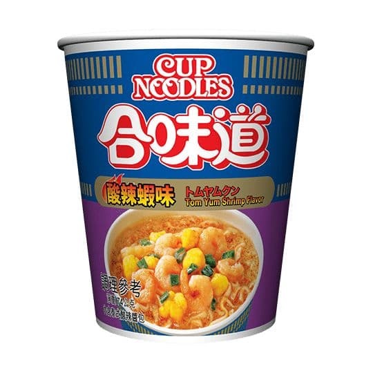 【NISSIN 日清】合味道酸辣蝦味杯麵(12入/箱)-細節圖2