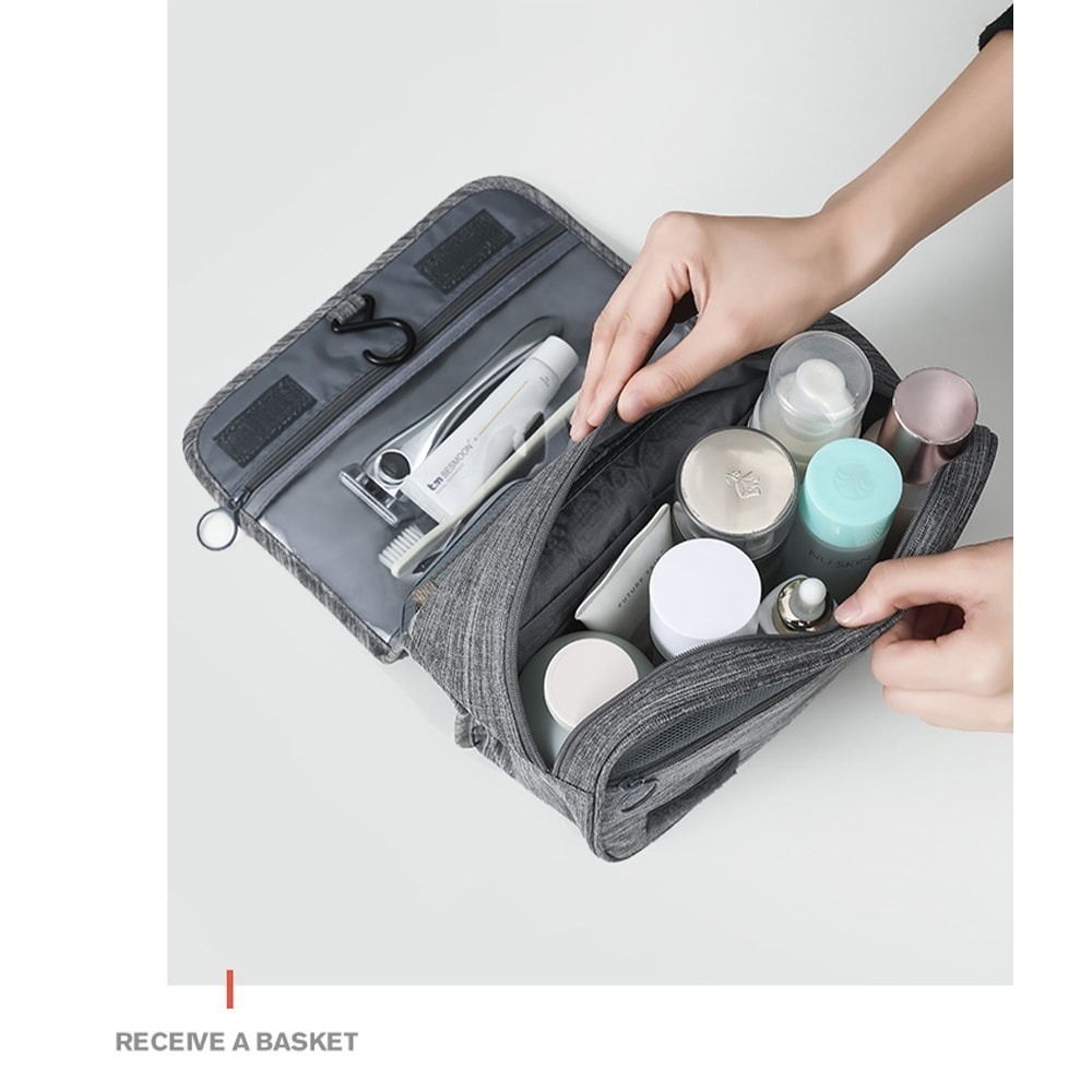 【Timo】大容量乾溼分離盥洗包 防水摺疊旅行收納包-細節圖7