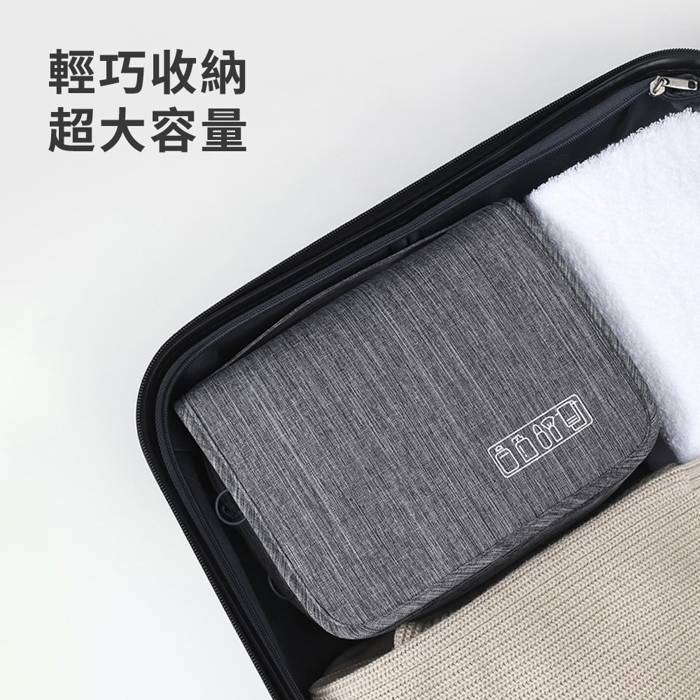 【Timo】大容量乾溼分離盥洗包 防水摺疊旅行收納包-細節圖8