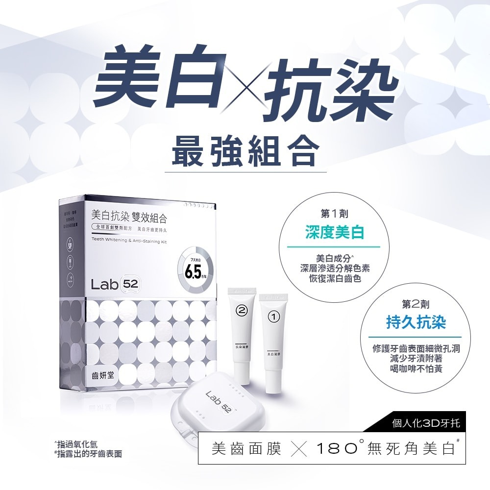 【Lab52 齒妍堂】美白抗染雙效組合(美齒面膜)-細節圖3