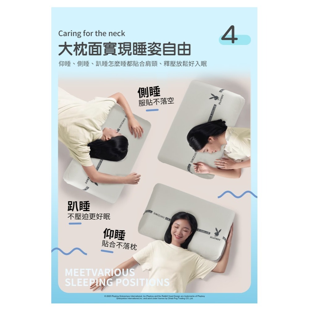 【PLAYBOY】買1送1 涼感慢回彈零重力釋壓記憶枕(止鼾枕/釋壓支撐/透氣好眠/太空記憶棉)-細節圖7