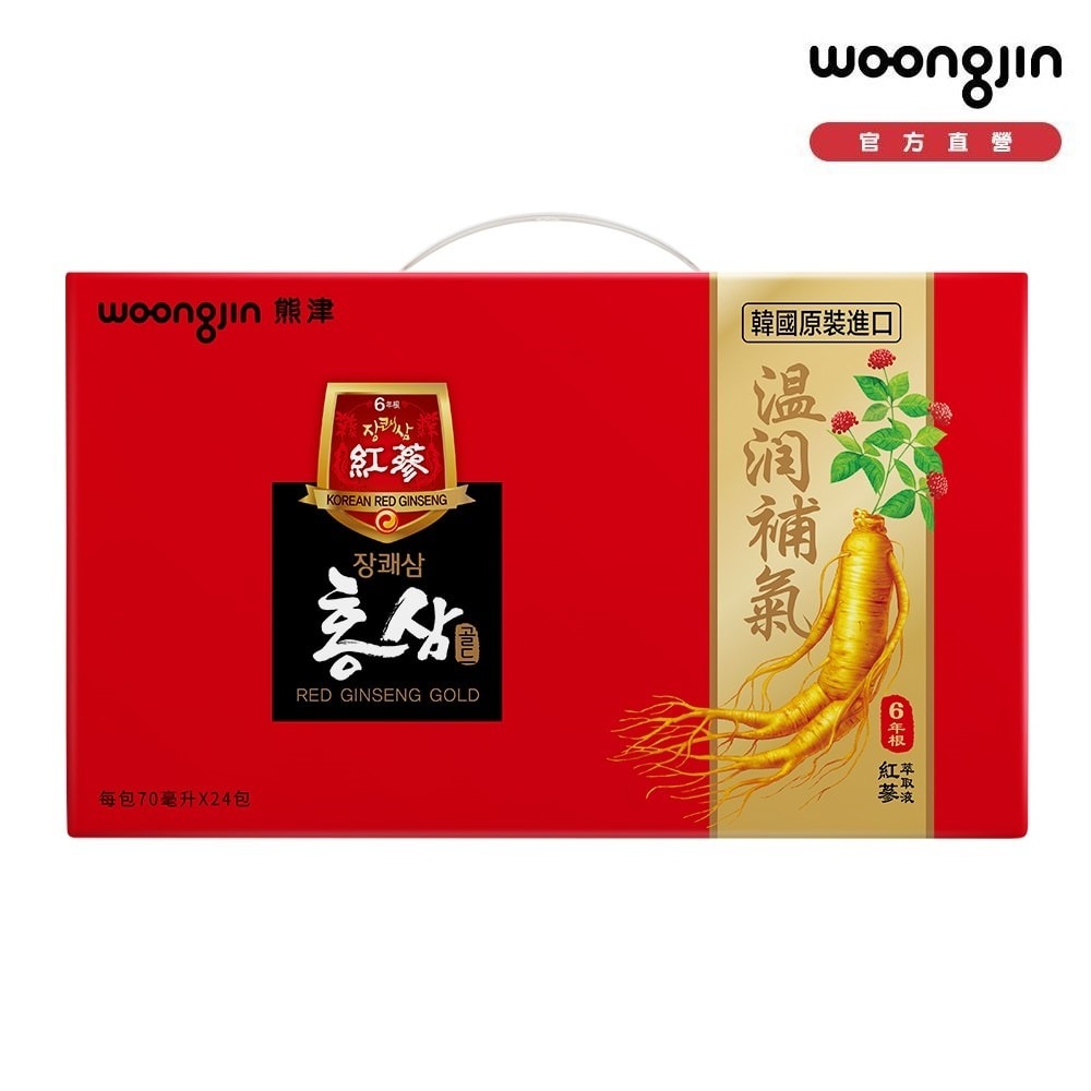 【韓國熊津】紅蔘飲禮盒(24入/組)買一送一，共2盒-細節圖2