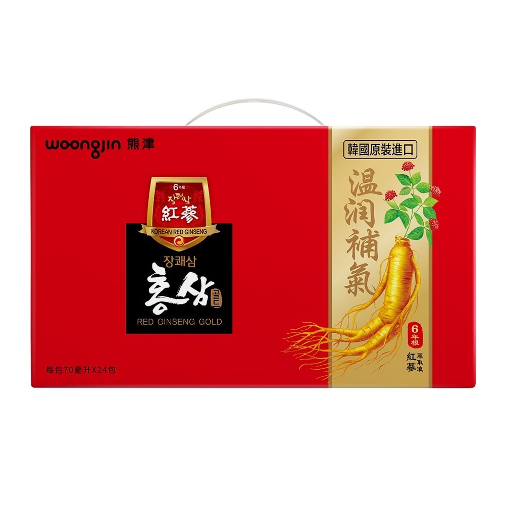 【韓國熊津】紅蔘飲禮盒(24入/組)買一送一，共2盒-細節圖3