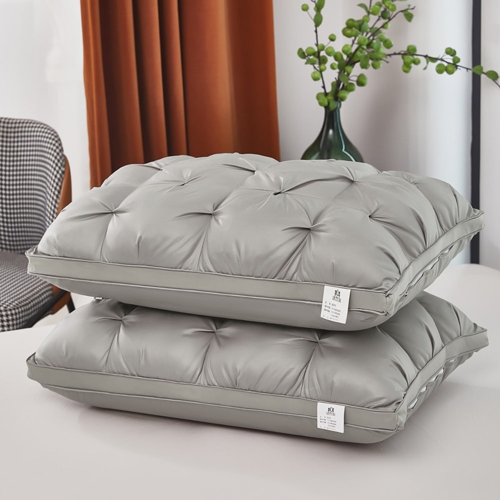 【NINO1881】買1送1 五星級石墨烯扭花立體枕(飯店枕/羽絲絨枕/石墨烯枕/枕頭)-細節圖2