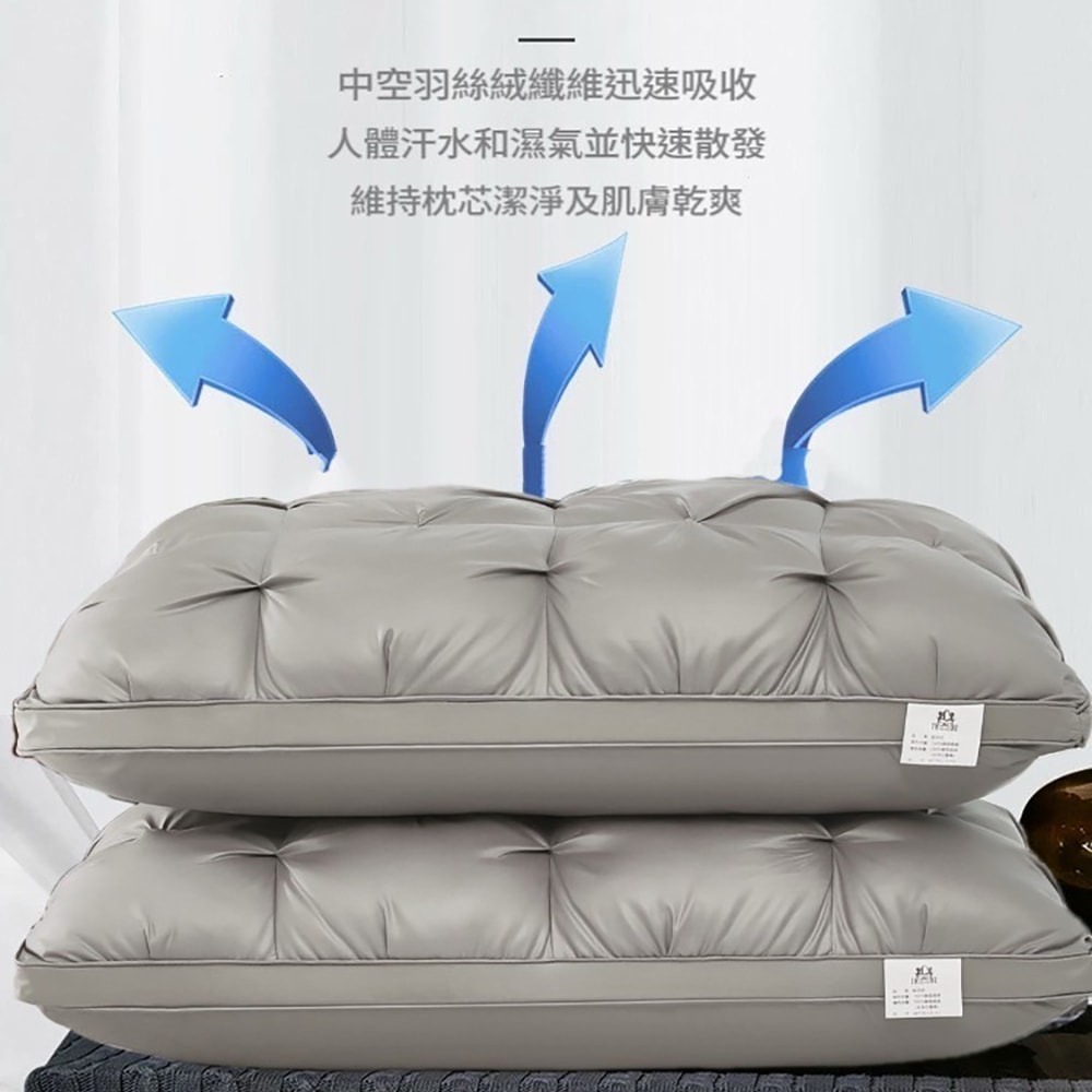 【NINO1881】買1送1 五星級石墨烯扭花立體枕(飯店枕/羽絲絨枕/石墨烯枕/枕頭)-細節圖5