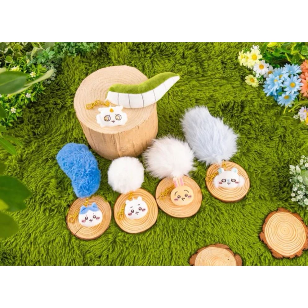 【日本🇯🇵正品】💗吉伊卡哇Chiikawa兔兔尾巴吊飾💗毛茸茸俏皮可愛~-細節圖3