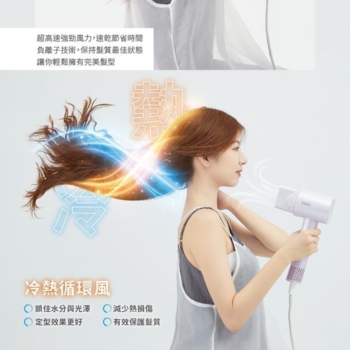 【7-ELEVEN 門市團購】【歌林Kolin】負離子高速吹風機 KHD-LNH07-細節圖2