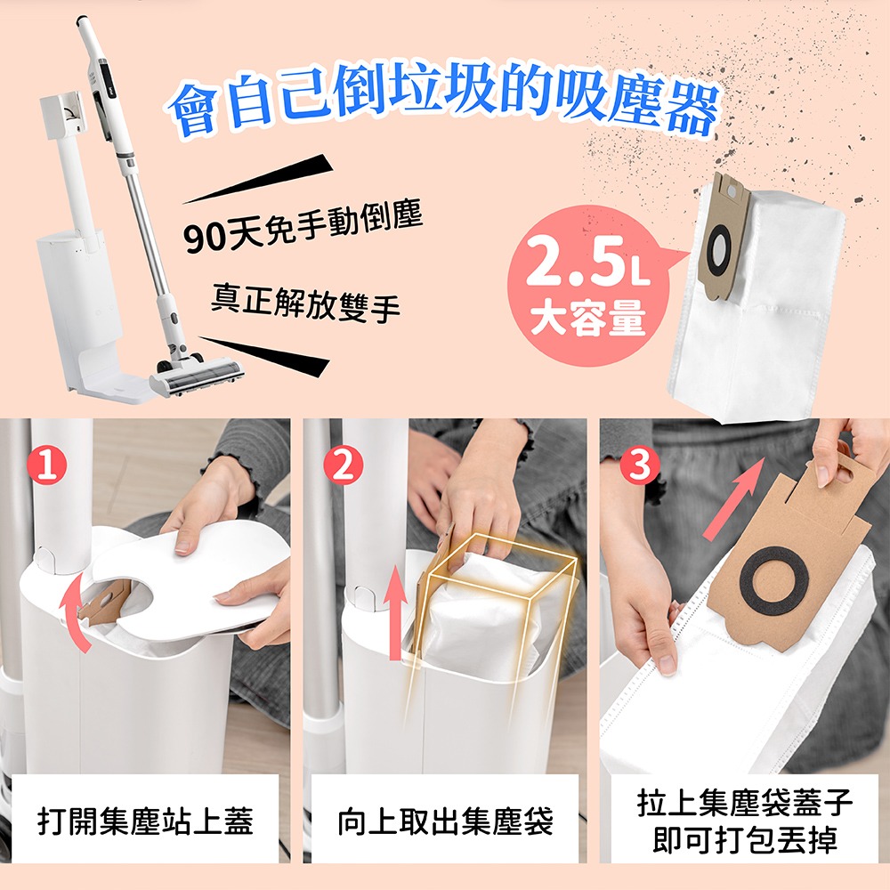 【ikiiki伊崎】無線自動集塵吸塵器 IK-VC8006-細節圖5
