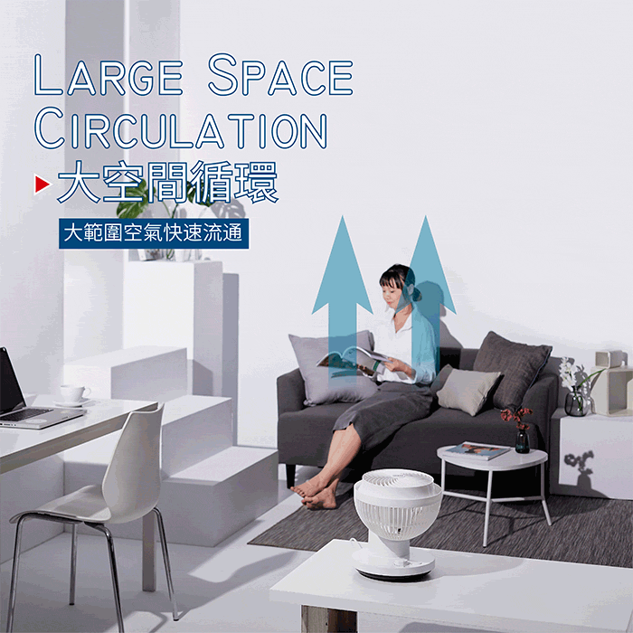 【CLYDE克萊得】360度陀螺循環扇 CD-EF0370-細節圖9