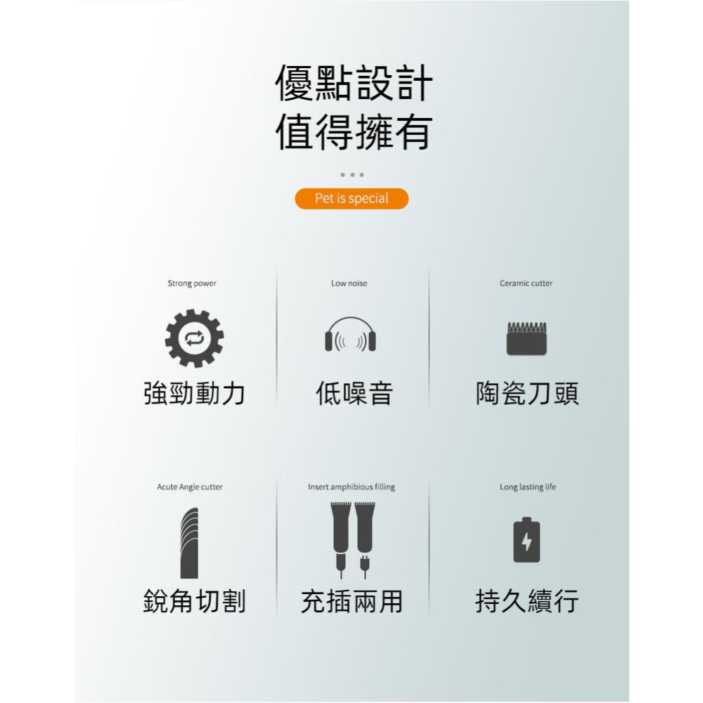 【香蕉生活館】❤️ 寵物剃毛器 寵物電剪 寵物電推 寵物剪毛 電推剪 電剪 剃毛刀 剃刀 剪毛-細節圖4