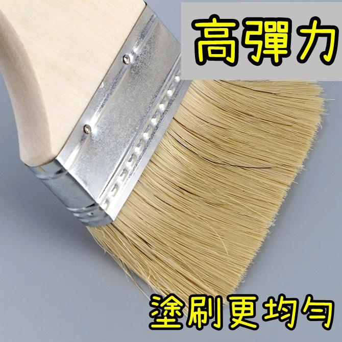 @雞排油漆現貨@ 油漆刷 長毛油漆刷 刷子 金好刷 五金刷 木柄油漆刷 木柄刷 鍵盤刷-細節圖3