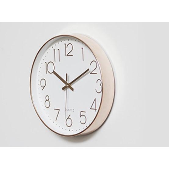 【香蕉生活館】💎現貨 台灣機芯 無聲掛鐘 限時特價 北歐 簡約風 時尚 玫瑰金 圓形時鐘-細節圖3