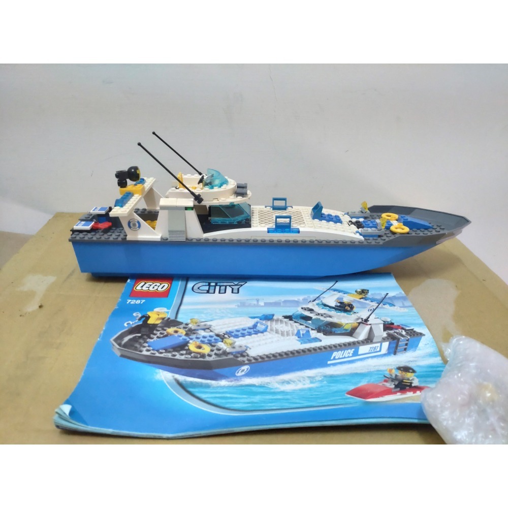 樂高  LEGO 7287  二手 城市巡邏船-細節圖2