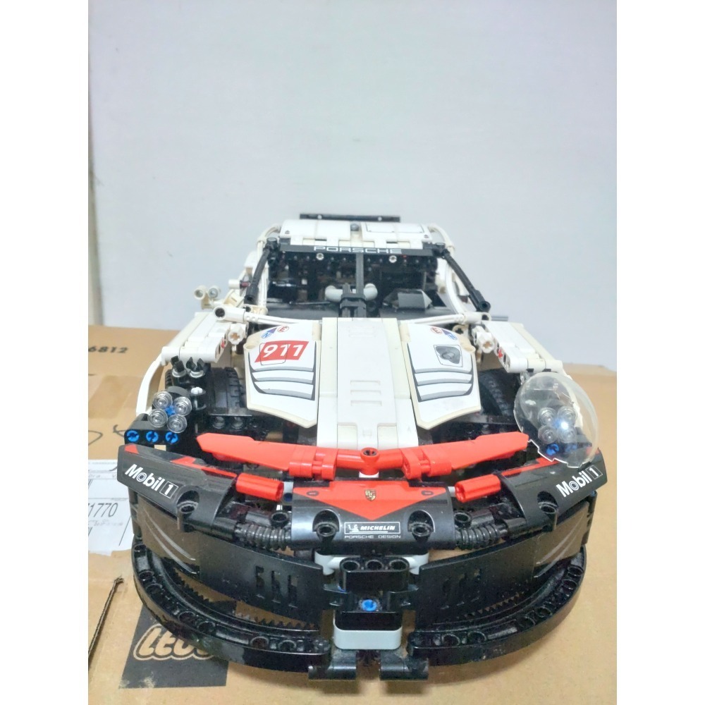 樂高Lego 42096 保時捷911 RSR 二手有缺件-細節圖2