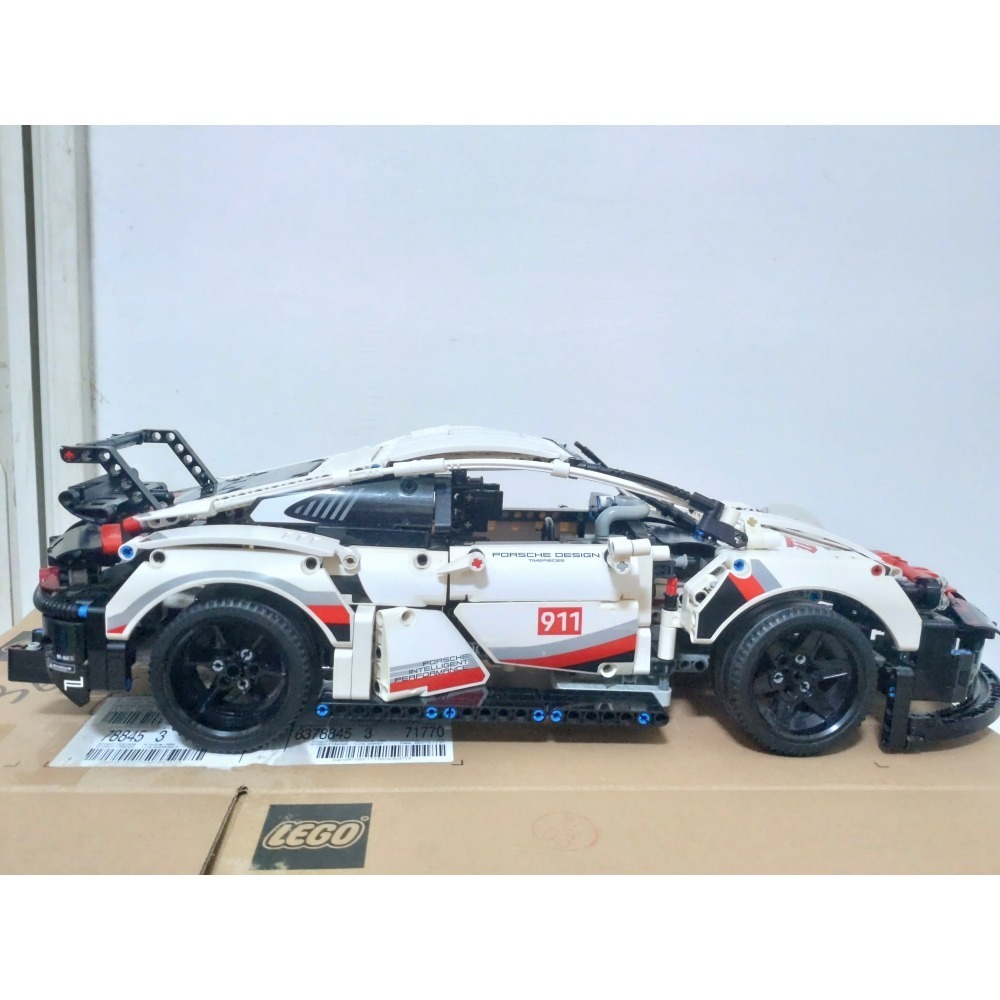 樂高Lego 42096 保時捷911 RSR 二手有缺件-細節圖4
