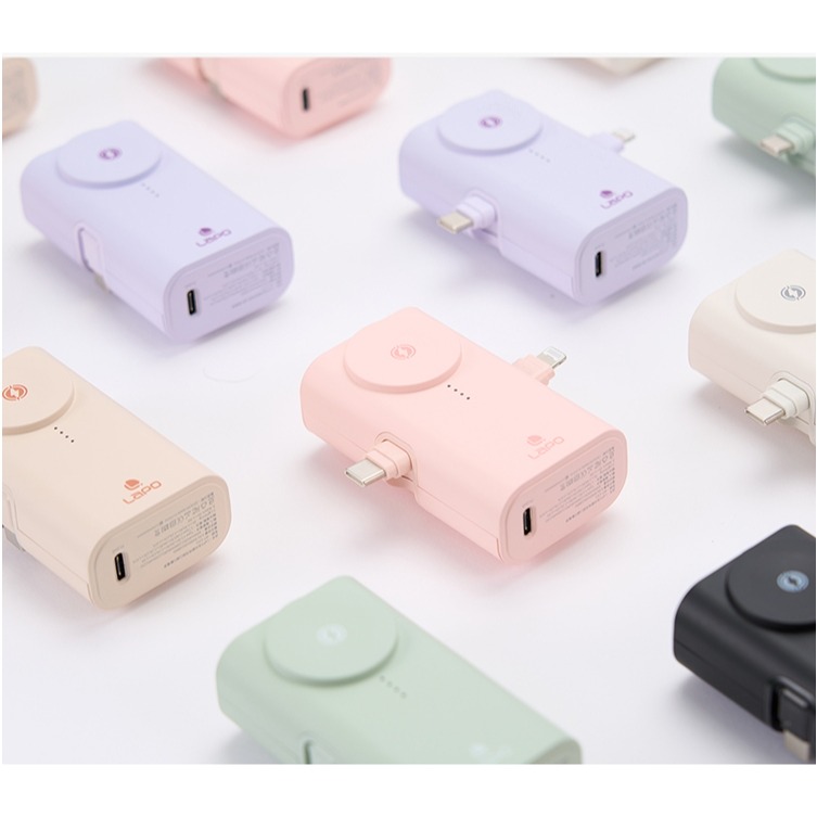 LaPO 全功能 WT-12CL 5000mAh 快充版口袋行動電源_18Wh_具Wh標示(折收充電頭/磁吸Apple-細節圖3