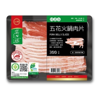 【台糖】台糖五花火鍋豬肉片300g盒裝
