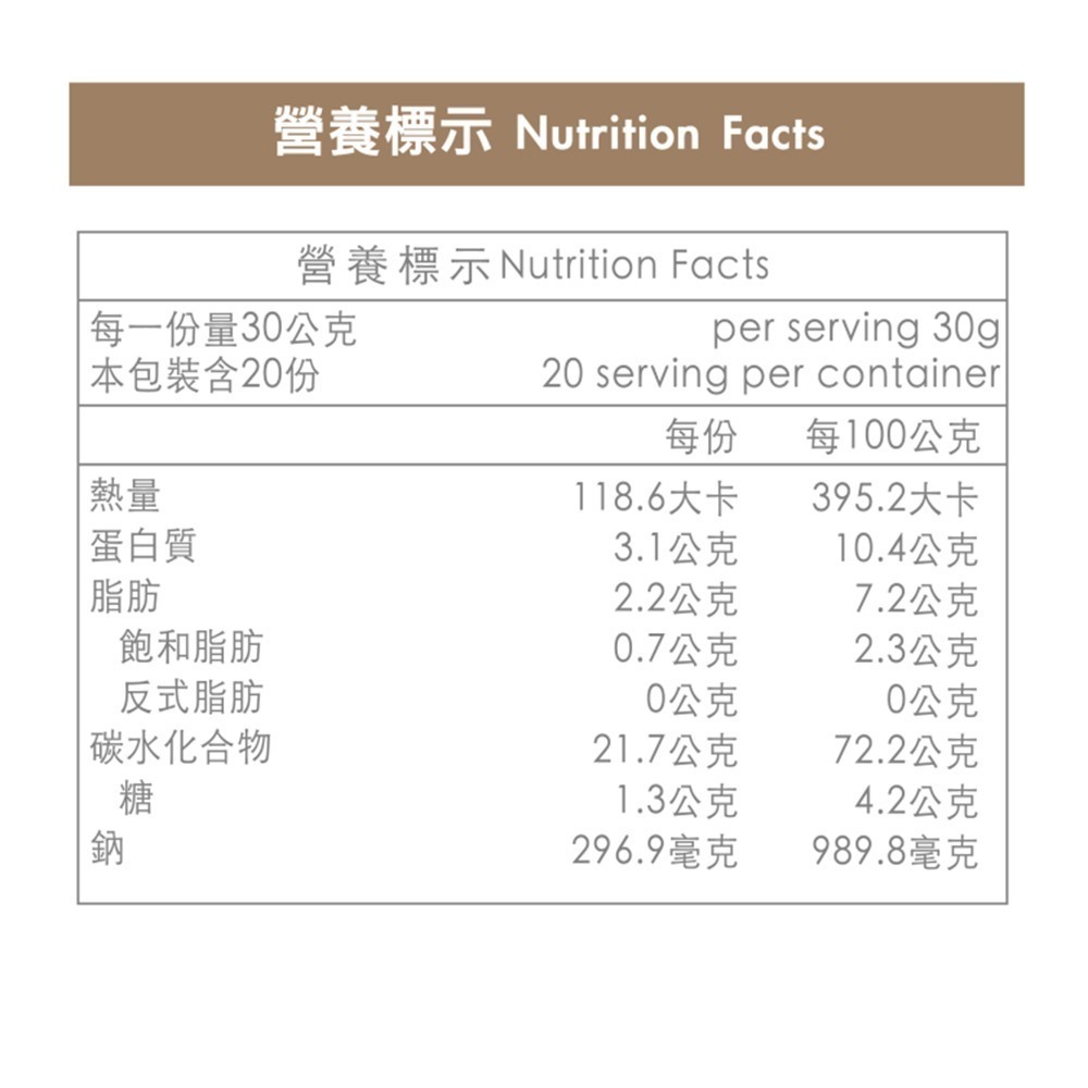 【嘉懋】活力陽光 五穀燕麥蔬菜粥(30g×20包/盒)-細節圖6