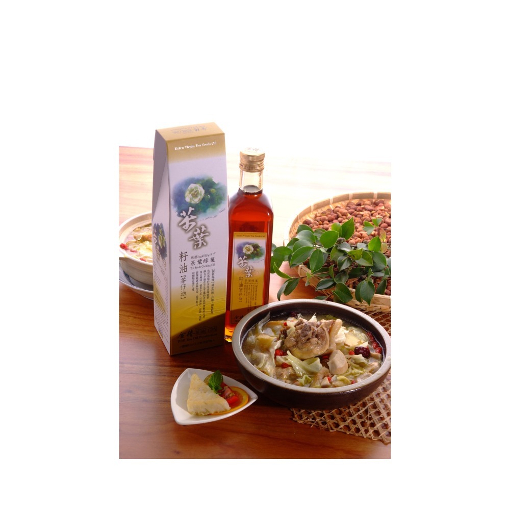 【金椿】茶葉綠菓 茶葉籽油(500ml)-細節圖3