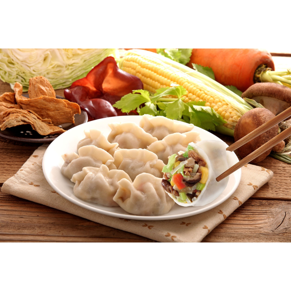 【台糖】台糖鮮蔬素水餃(960g/包)-細節圖3