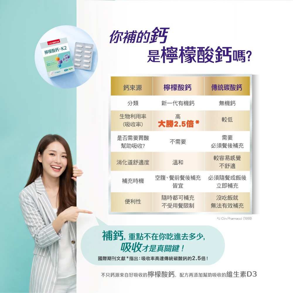 【三多】檸檬酸鈣+K2複方錠  (80錠/盒)-細節圖10