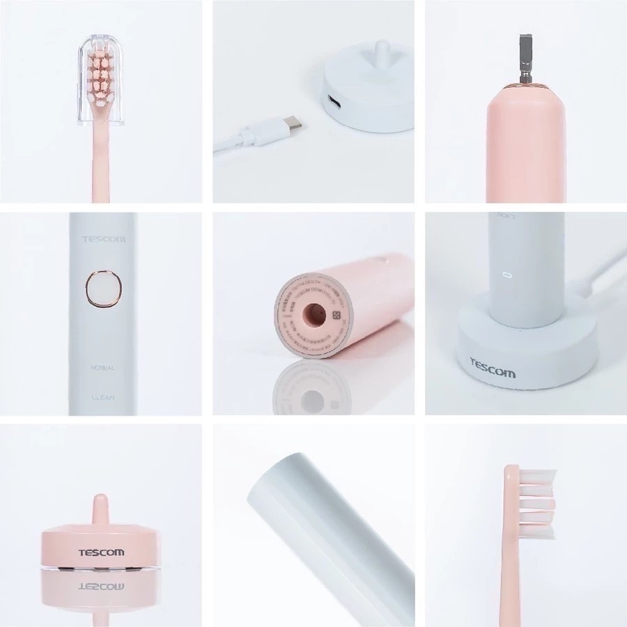 TESCOM 音波電動牙刷TB1TW(粉、白）-細節圖3