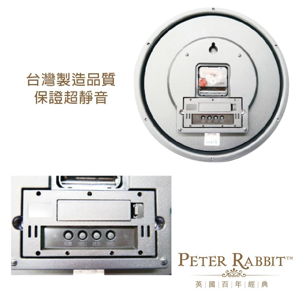 【PETER RABBIT】 比得兔草莓時鐘 掛鐘 壁鐘 MD1233 居家掛飾 居家生活裝飾-細節圖3