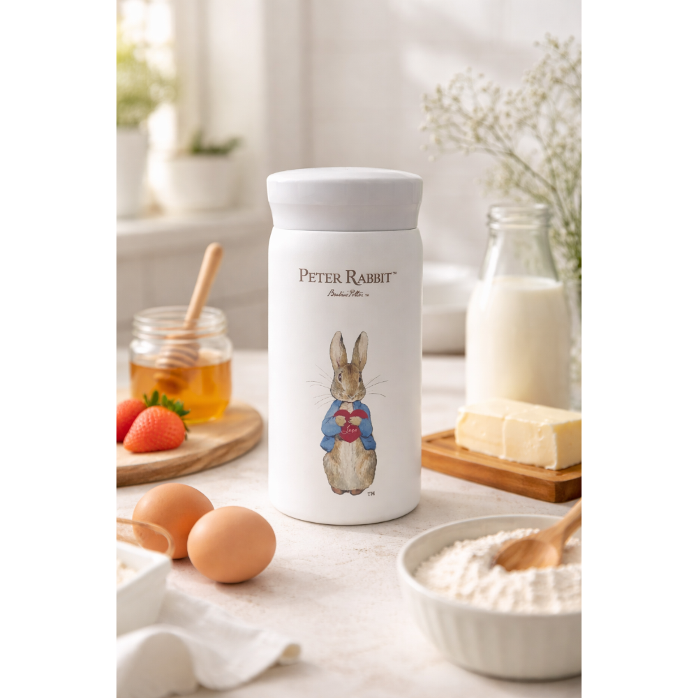 【PETER RABBIT】比得兔 3 款 316 不銹鋼 200ml 輕量保冷保溫瓶 不鏽鋼保溫瓶 比得兔保溫瓶-規格圖3