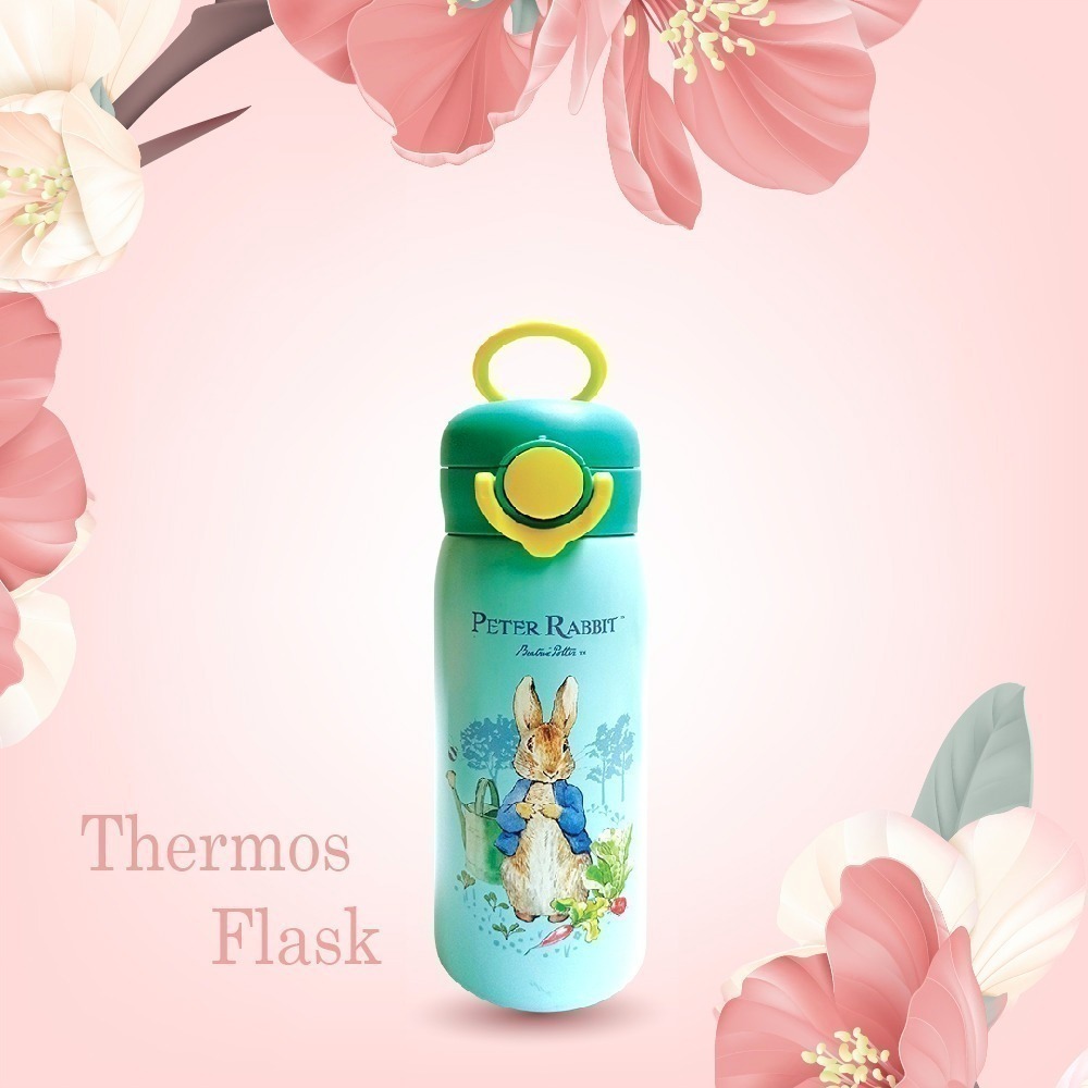 【PETER RABBIT】比得兔 304不鏽鋼保溫水壺/水瓶 400ml 不鏽鋼保溫杯 不鏽鋼保溫瓶 不銹鋼保溫杯-細節圖3