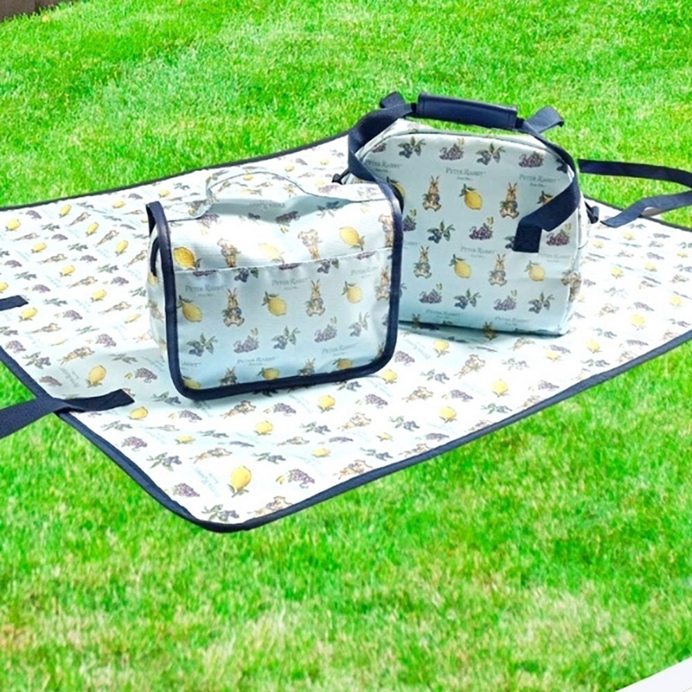 【PETER RABBIT】比得兔 春遊多功能野餐墊(袋) 露營墊 帳篷地墊 野餐輕便 露營防潮墊 防水野餐墊-細節圖3