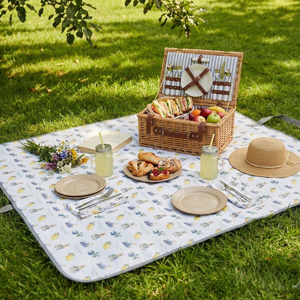 【PETER RABBIT】比得兔 春遊多功能野餐墊(袋) 露營墊 帳篷地墊 野餐輕便 露營防潮墊 防水野餐墊-細節圖6