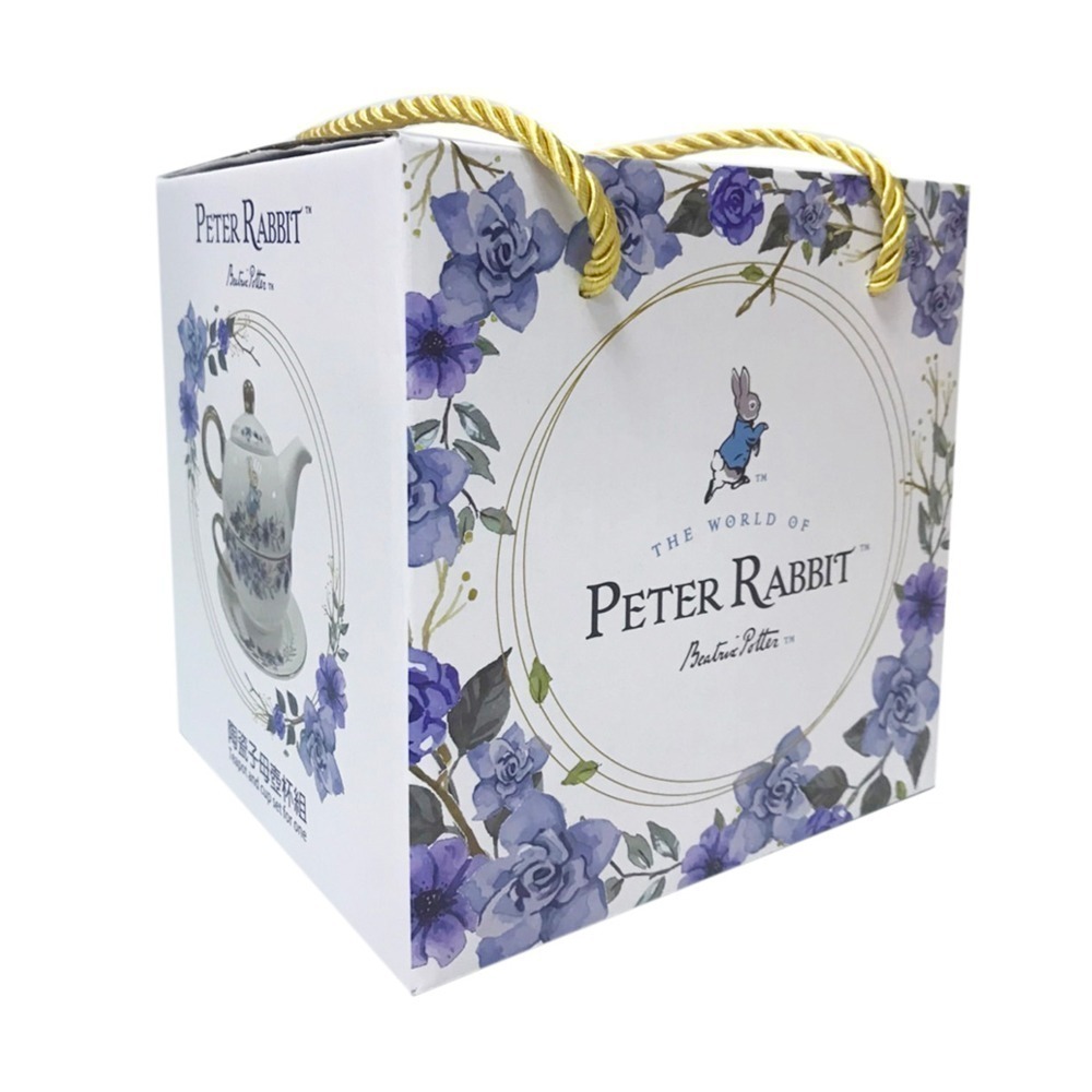 【PETER RABBIT】比得兔青花瓷子母壺杯盤禮盒組 茶壺杯盤禮盒 下午茶杯套裝組 禮盒組 交換禮物 YH1484-細節圖5