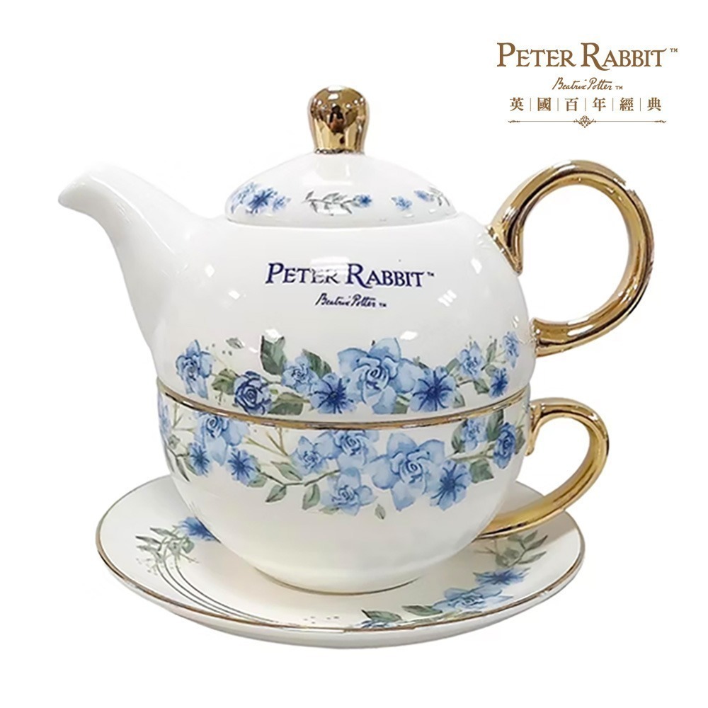 【PETER RABBIT】比得兔青花瓷子母壺杯盤禮盒組 茶壺杯盤禮盒 下午茶杯套裝組 禮盒組 交換禮物 YH1484-細節圖4