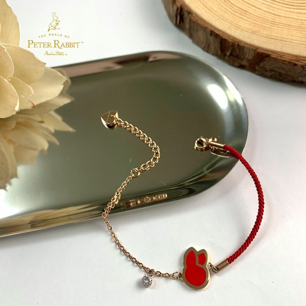【PETER RABBIT】比得兔「紅繩喜兔」手鍊-細節圖4