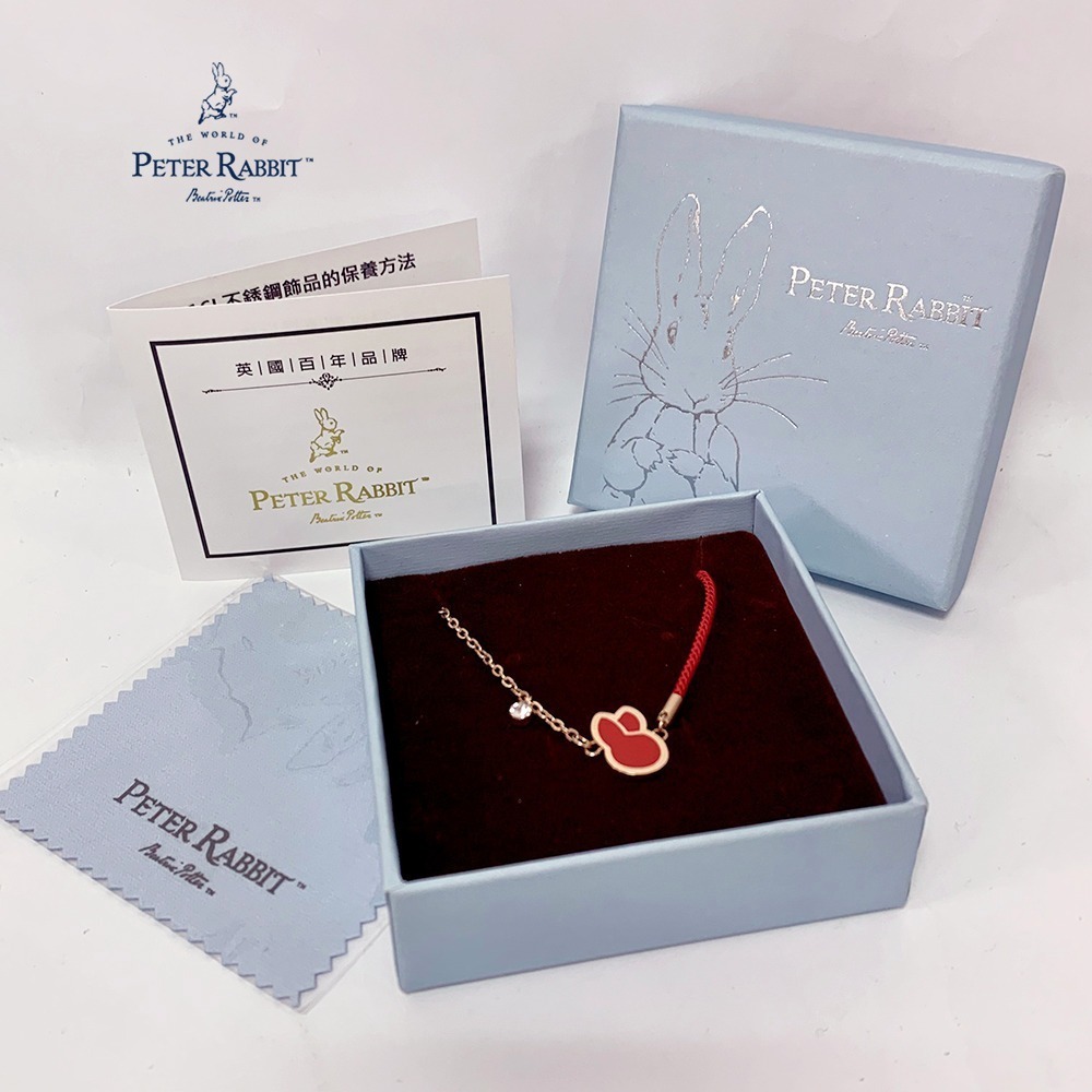 【PETER RABBIT】比得兔「紅繩喜兔」手鍊-細節圖7