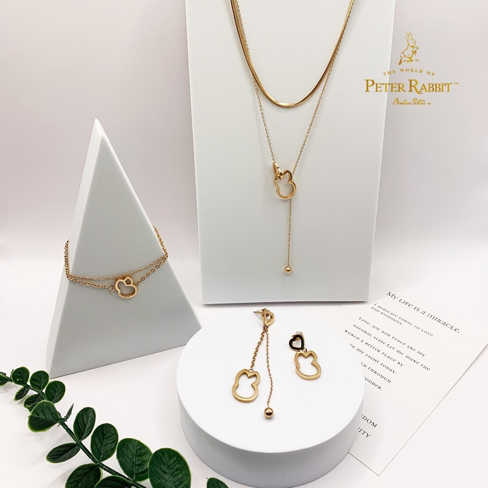 【PETER RABBIT】比得兔「戀鍊情深」雙層手鍊-玫瑰金-細節圖2
