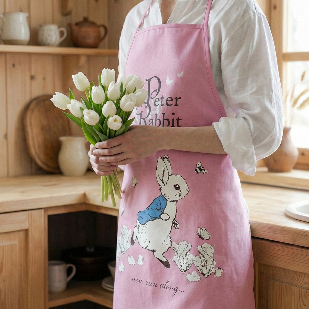買一送一(贈品隨機出貨) 【PETER RABBIT】 比得兔 3 色圍裙-細節圖6