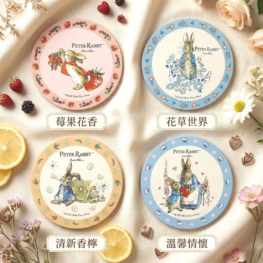【PETER RABBIT】比得兔吸水杯墊四款任選 陶土吸水杯墊 辦公室杯墊 吸水杯墊 防滑杯墊 療癒杯墊 隔熱杯墊-細節圖2