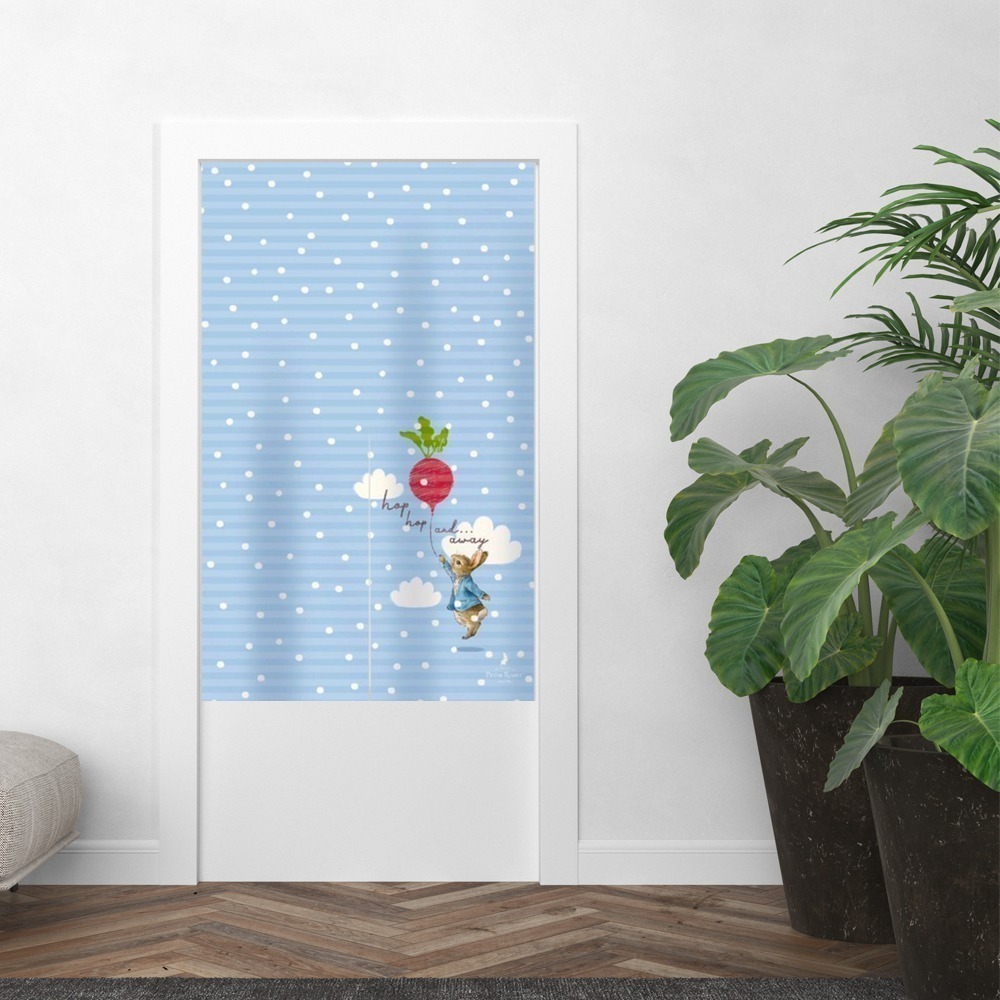 【PETER RABBIT】比得兔白色雪花長門簾 NF510B 比得兔長門簾 長門簾 家居裝飾門簾 裝飾簾 臥室門簾-細節圖2