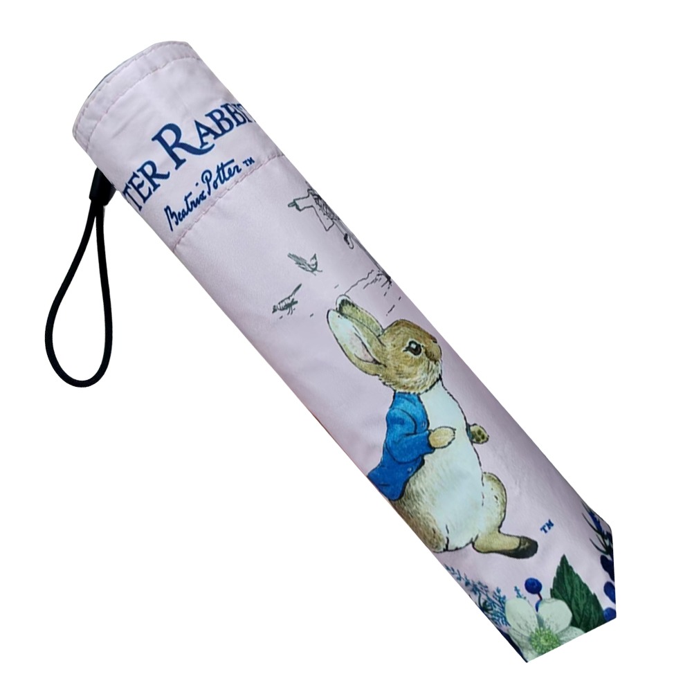 【PETER RABBIT】比得兔輕量晴雨傘 遮陽傘 雨傘 不透光 摺疊傘 晴雨傘 三折超細超輕手開傘 黑膠雨傘-細節圖4