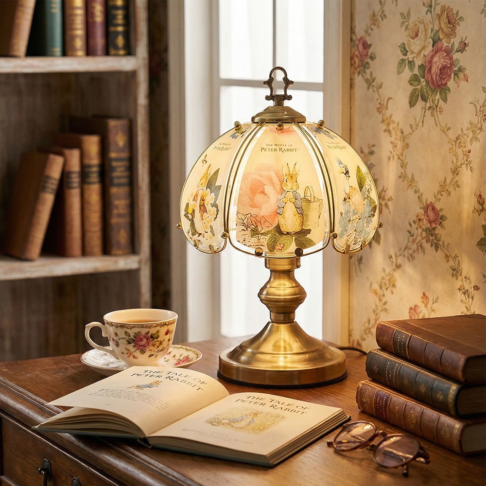 【PETER RABBIT】比得兔三段式觸控燈 檯燈桌燈 閱讀燈 比得兔小夜燈 燈具 觸控小夜燈 床頭小夜燈-細節圖7