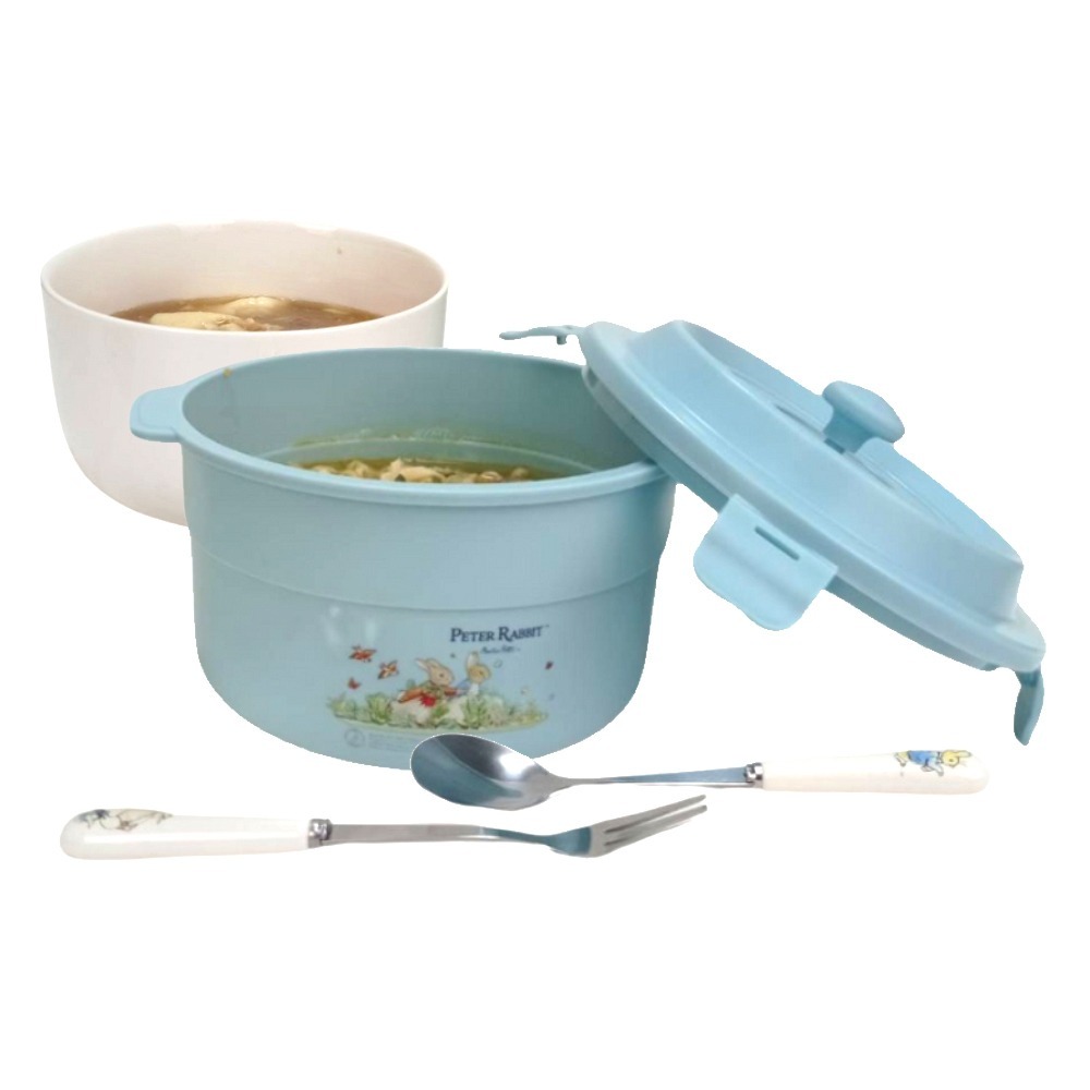 【PETER RABBIT】比得兔陶瓷內膽造型便當盒-細節圖2