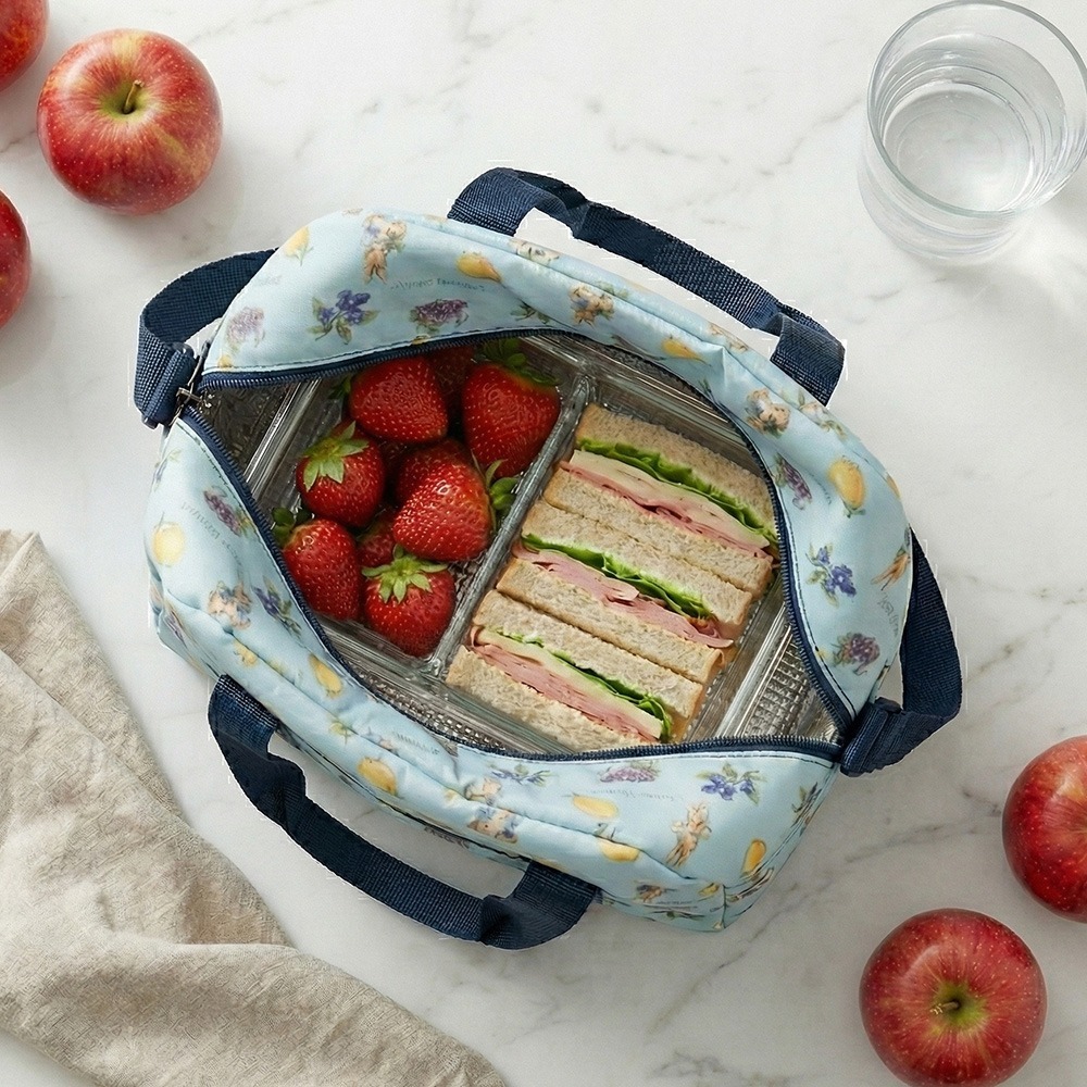 【PETER RABBIT】比得兔保溫保冷袋便當袋-春遊 野餐籃 防水便當袋 烤肉野餐-細節圖10