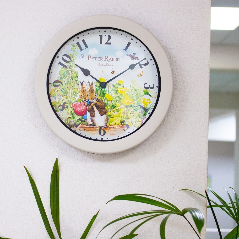【PETER RABBIT】 比得兔時鐘-比得兔與班傑明 TJ1456 壁鐘 掛鐘 客廳掛鐘 時鐘 居家生活裝飾-細節圖2