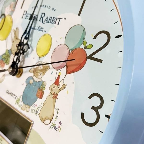 【PETER RABBIT】比得兔電子雙顯鐘 - 比得兔歡樂時光 ( 正版授權 ) 壁鐘 掛鐘 居家生活裝飾-細節圖2