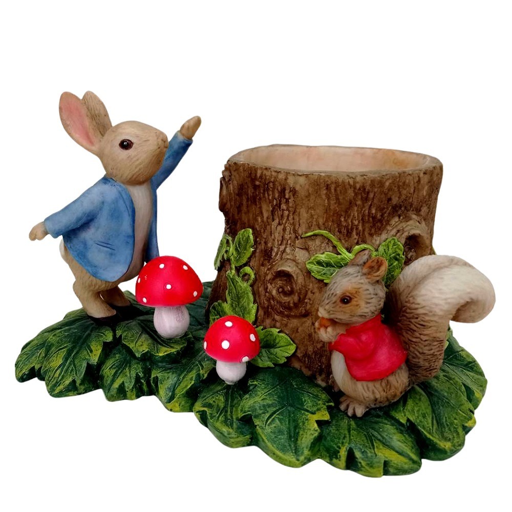 【PETER RABBIT】比得兔蘑菇多功能置物盆 (擺飾 鑰匙零錢 糖果盤 入厝禮品 收納盒)田園種植 MD0596-細節圖2