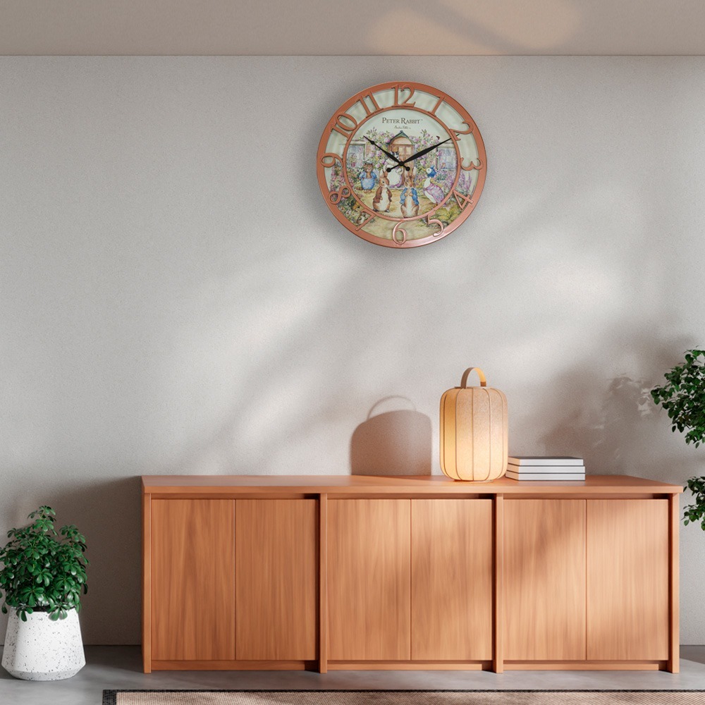 【PETER RABBIT】比得兔-比得世界時鐘 ( 正版授權 )壁鐘 掛鐘 TJ1455 時鐘 客廳掛鐘 居家生活裝飾-細節圖3