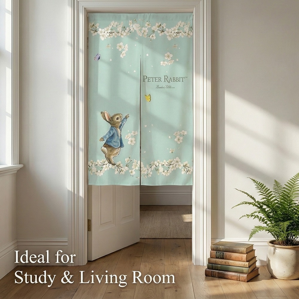 台灣製【PETER RABBIT】比得兔門簾 門簾 隔間簾 門口簾 裝飾門簾 布門簾 掛簾 房間門簾 廚房門簾 家飾門簾-細節圖6