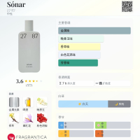 正裝餘93%💥單件6折◆A=1840 | 27 87 Perfumes sónar 迴