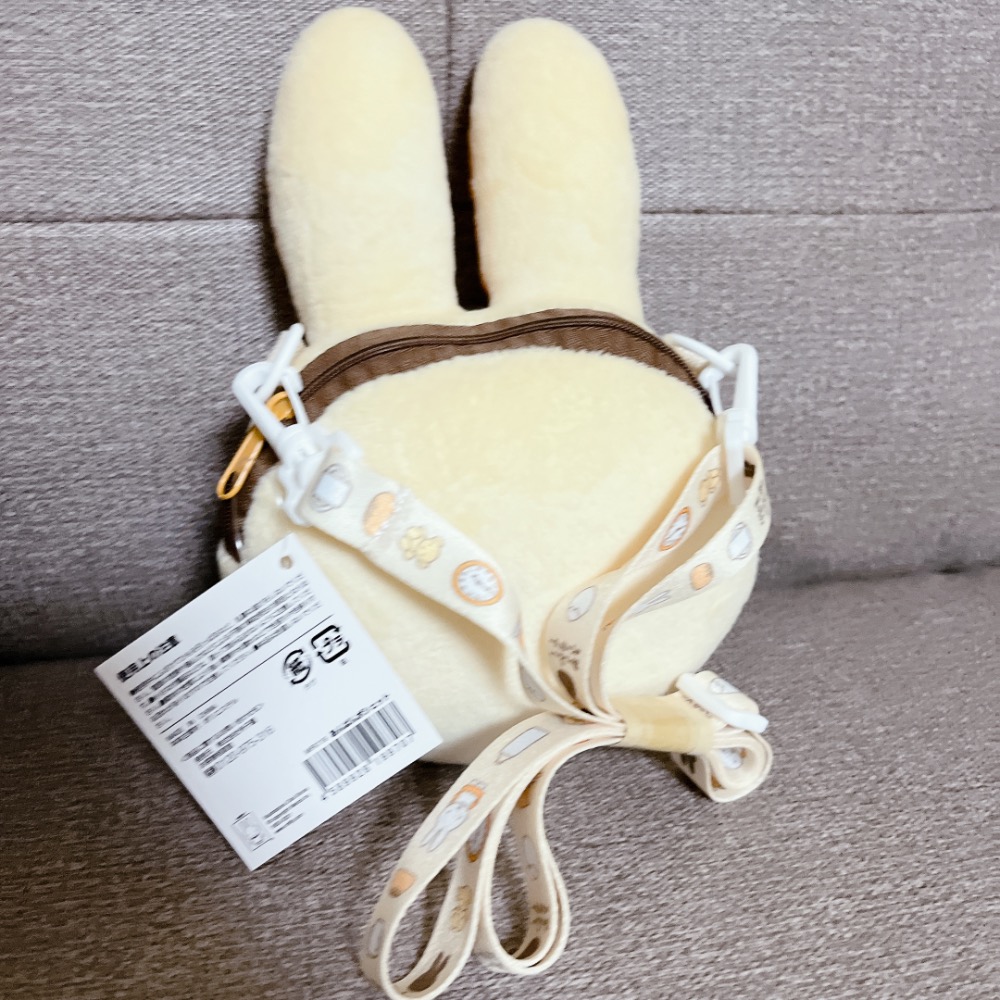 全新現貨 烤焦 miffy 米菲兔 斜背小包包-細節圖2